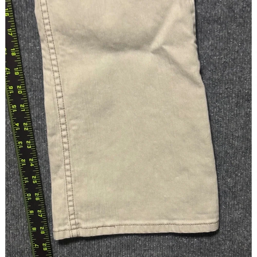 Levi Strauss Signature Stretch‎ Bootcut Women Light Tan Pants Misses 12 Short - Picture 6 of 7